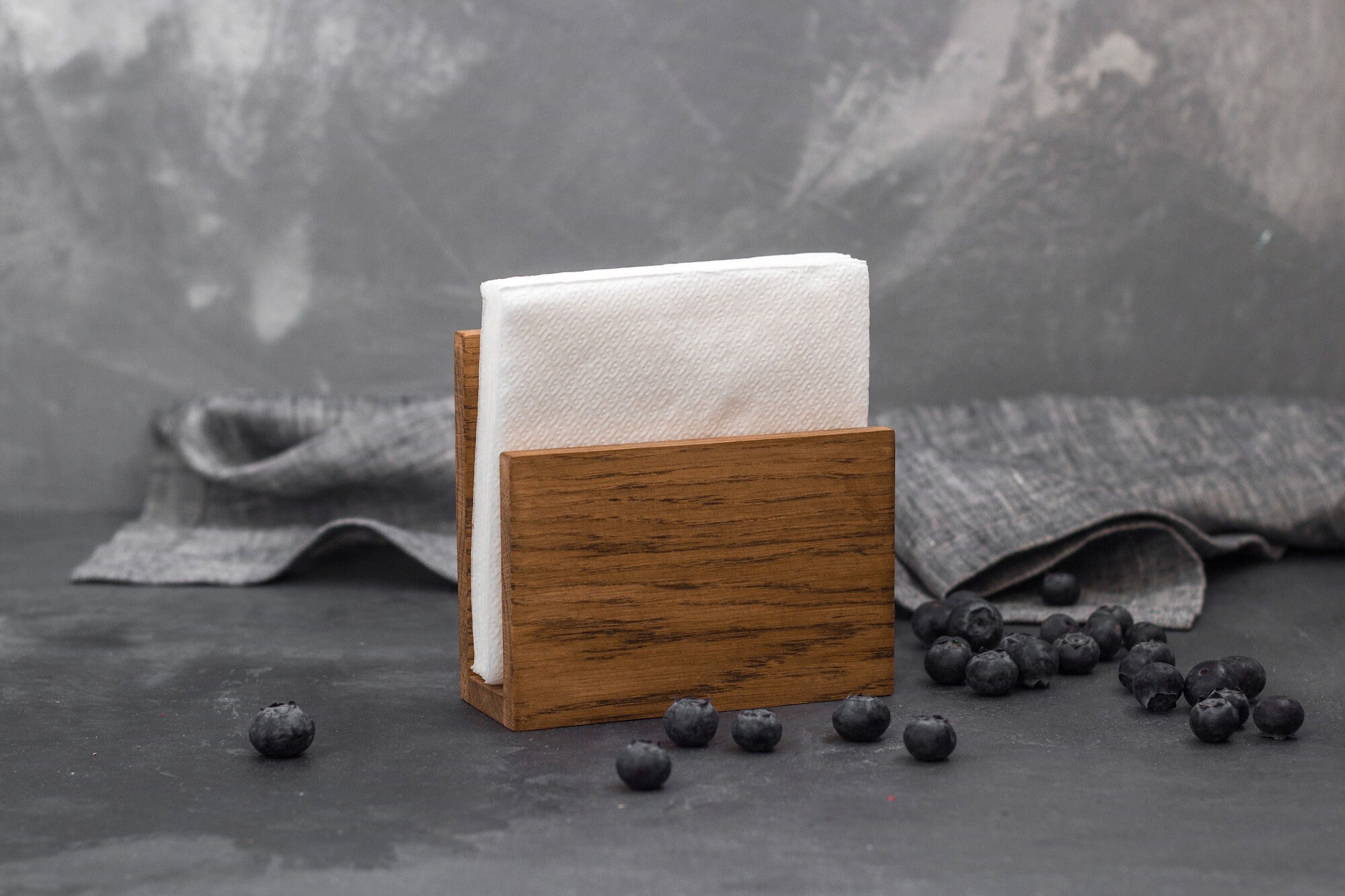 Personalized napkin holder Rustic table napkin holder Bar Etsy