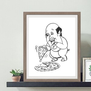 Kevin Malone - Michael Scott Graphic Print, Don&#39;t Be A Caricature, The Office Print, The Office Quotes - Four (4) Sizes - INSTANT DOWNLOAD