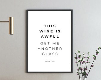 Impresión de citas de Moira Rose, Schitt's Creek Art (descarga digital)