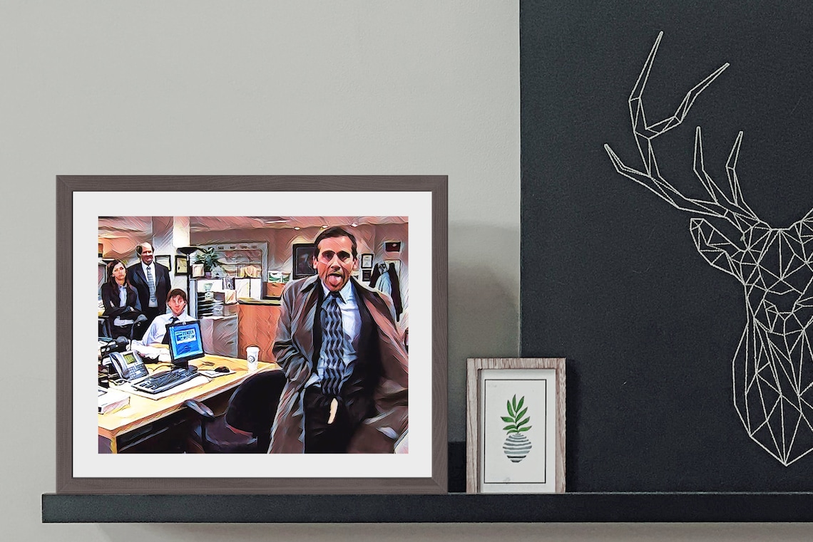 The Office Art Michael the Flasher Michael Scott Wall Art Etsy Australia