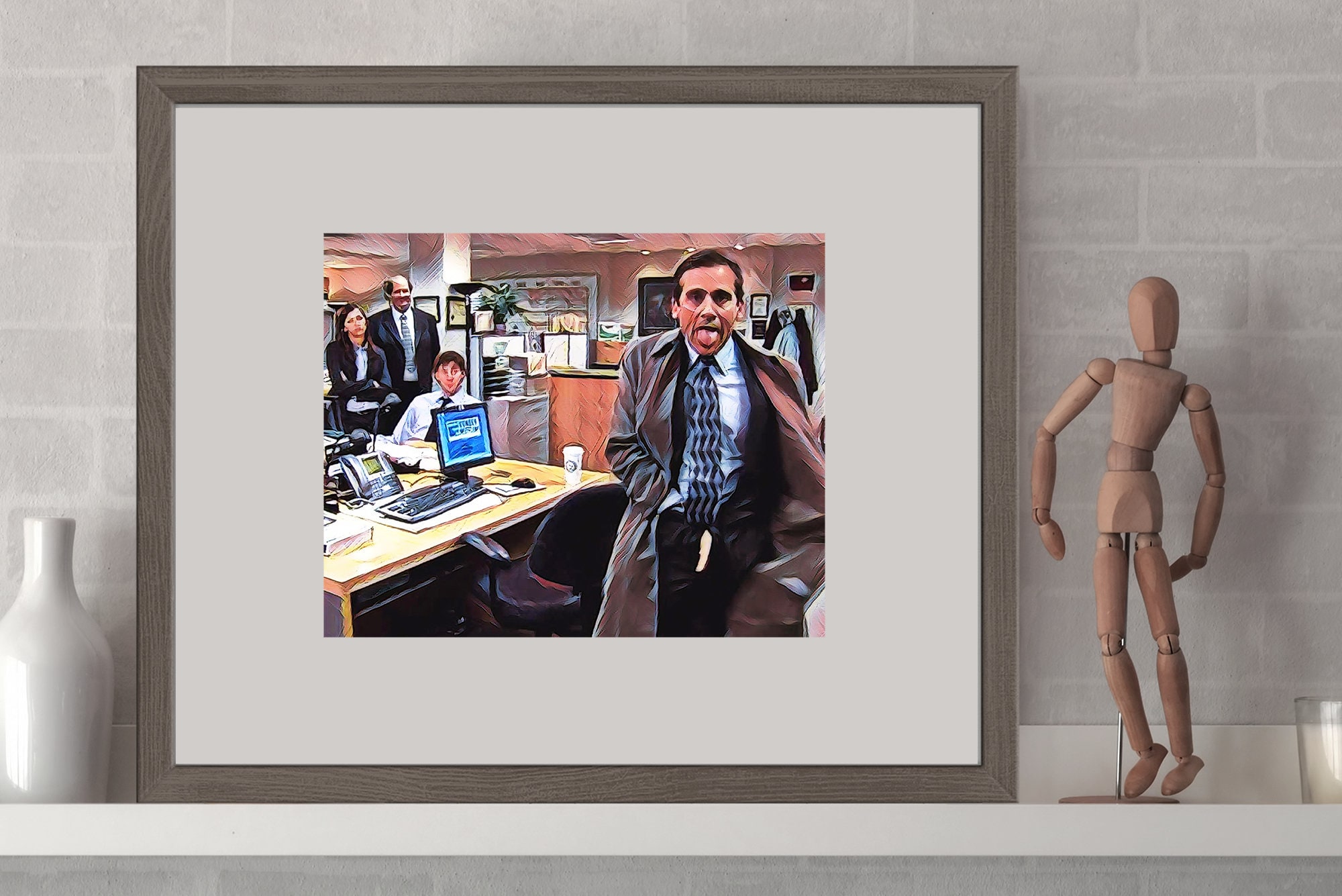 The Office Art, Michael the Flasher, Michael Scott, Wall Art, the