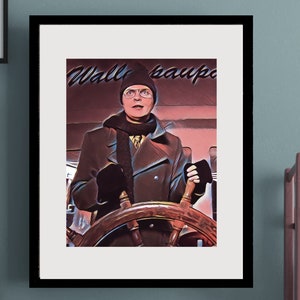 The Office Art, Dwight, Booze Cruise Captain, Wall Art, The Office Iconic Scene Art - Two (2) Sizes - 5x7 & 8x10 - INSTANT DOWNLOAD