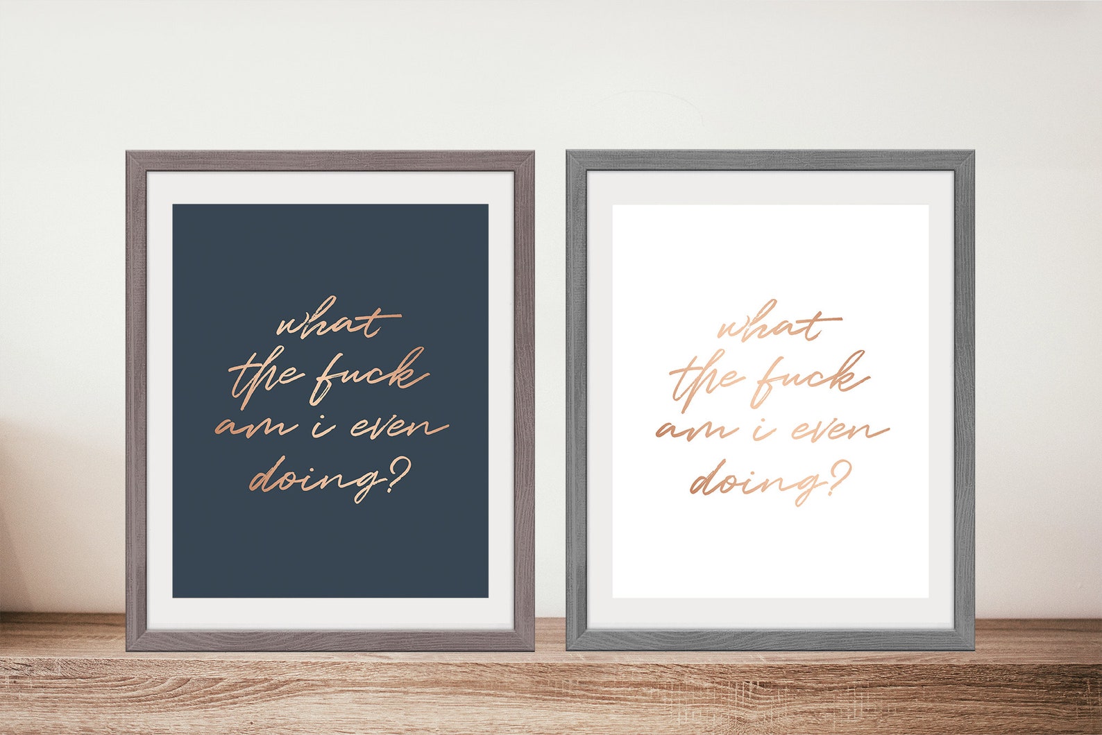 What The Fuck Am I Even Doing Print Wall Art Print Funny Etsy
