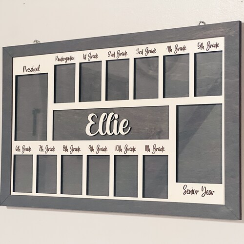 School Years Picture Frame Personalized Holds Twelve Etsy Canada