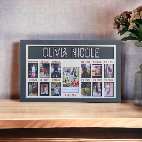 School Years Picture Frame - Etsy