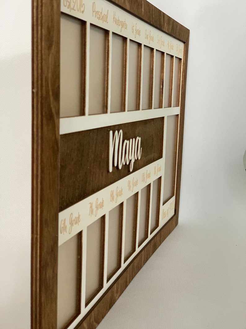 3D Prek12 School Years Picture Frame Custom Personalized Etsy