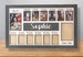 3D K-12 School Years Picture Frame Custom Personalized Photo Display (Gray) with Raised Lettering Rustic Photo Display Board Back to School 