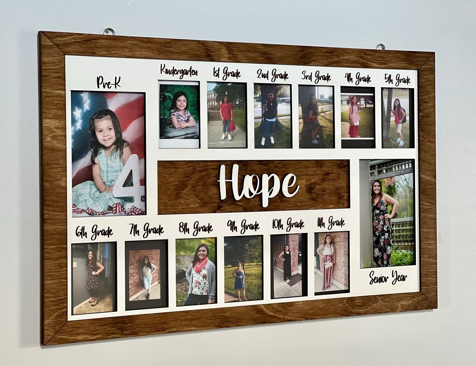 3D K12 School Years Picture Frame Custom Personalized Photo Etsy