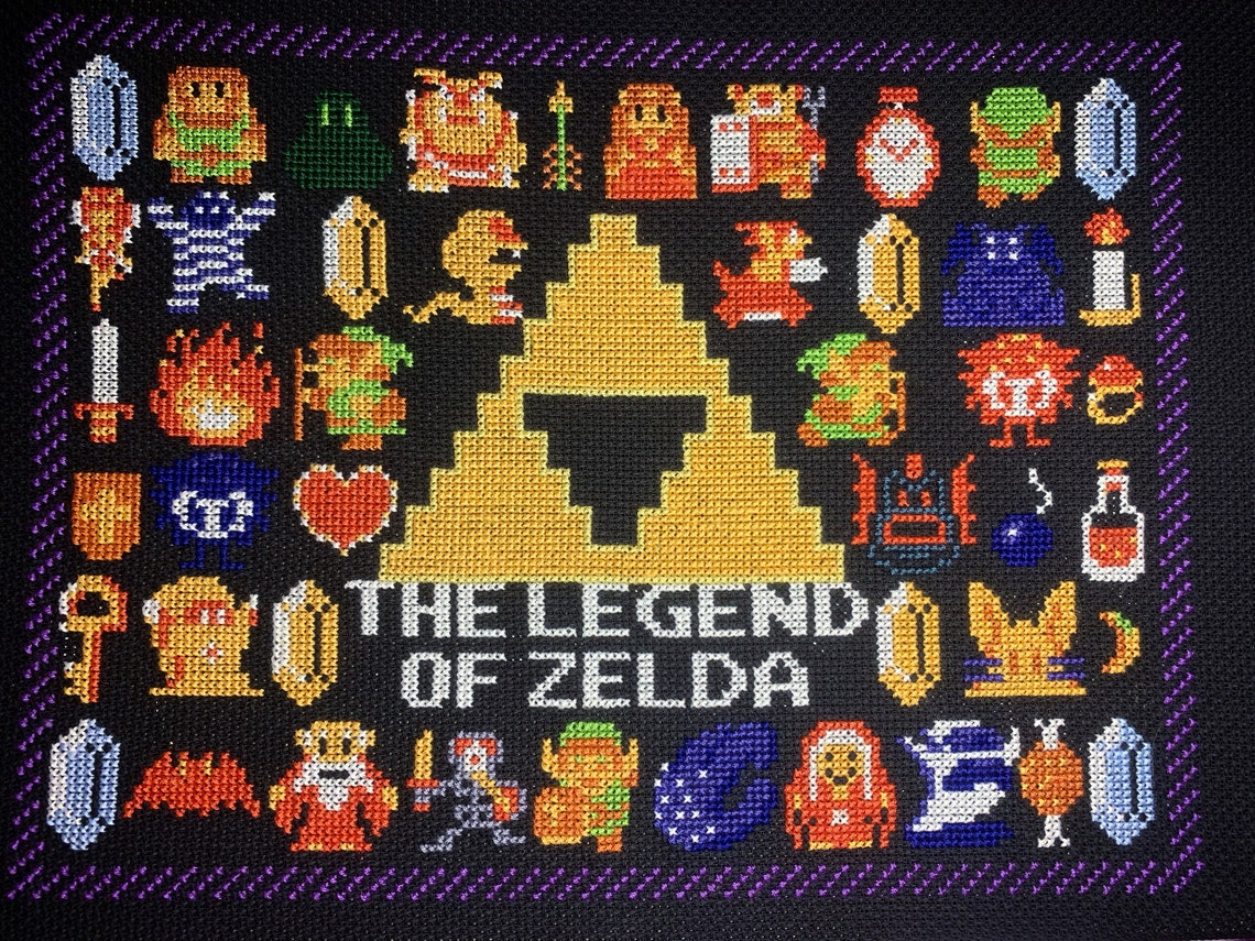 NES Legend of Zelda Cross-stitch Pattern - Etsy