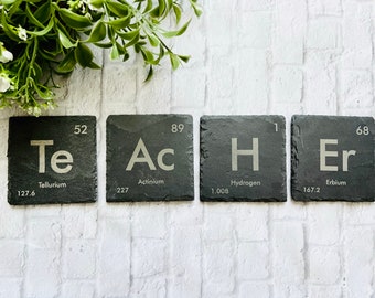 teacher appreciation, Gift for teacher, teacher Slate Coasters, First Home Gift, Personalized Coasters, Drink Coasters, Gift for her or him