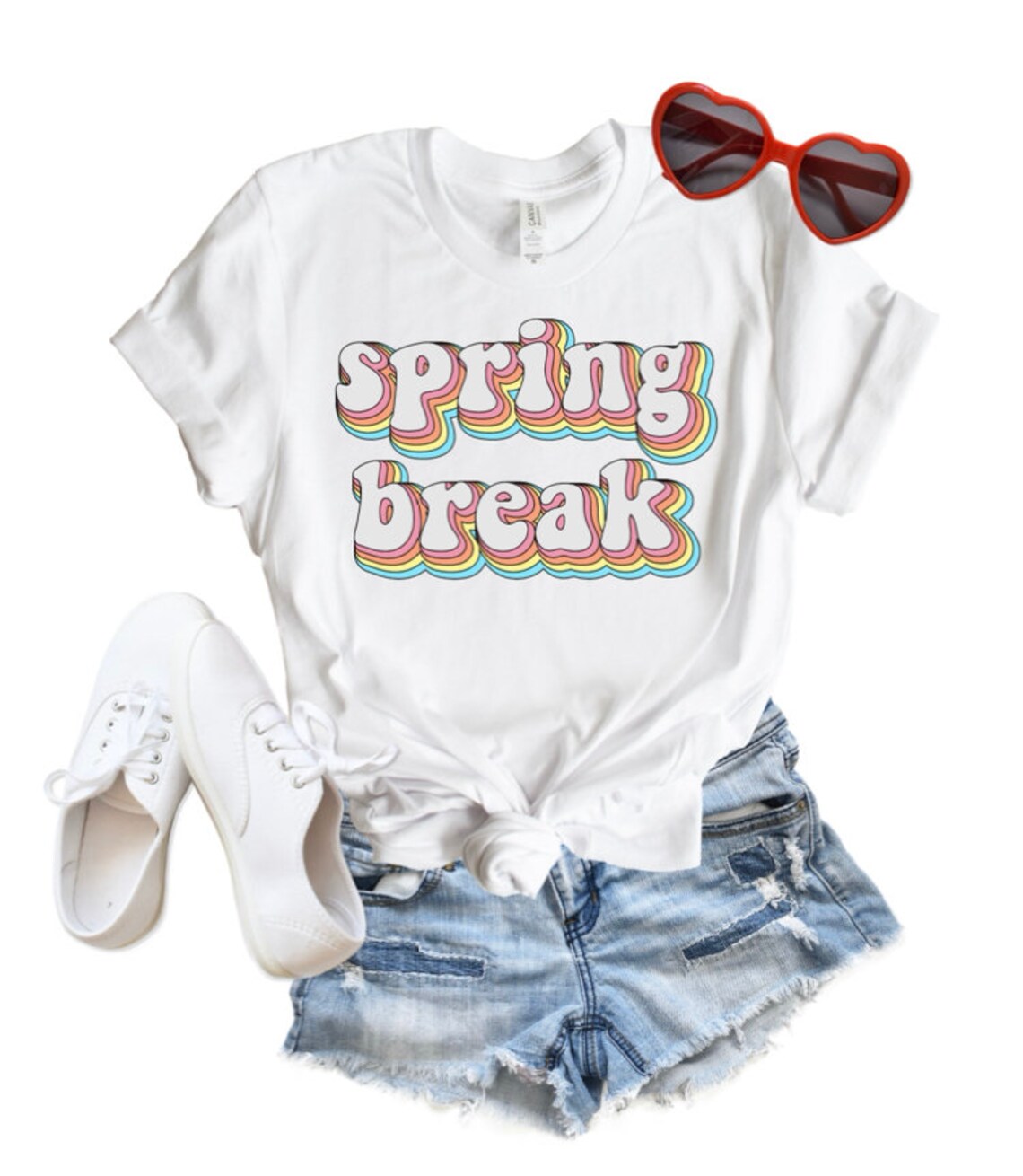 Spring Break Tshirt, Spring Break Tank, Vintage Spring Break Design