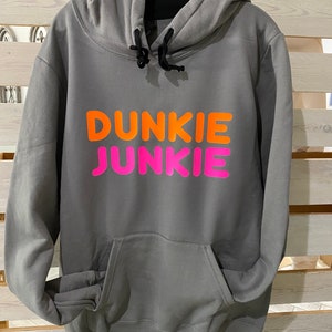 Dunkie Junkie hoodie, DD junkie , coffee lover , Duncan junkie tee, Duncan tee, dd T-shirt , coffee junkie hoodie