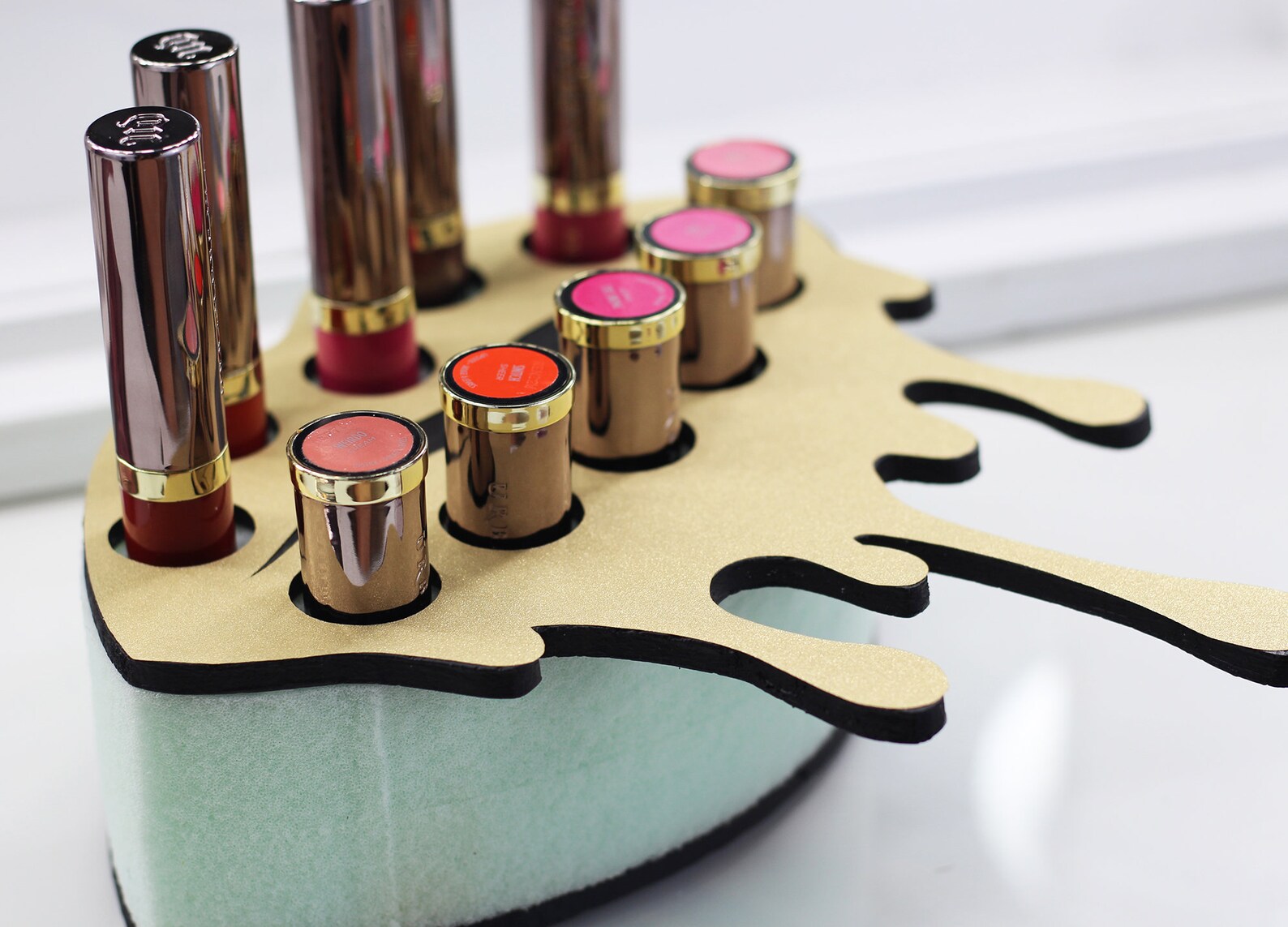 Wall Mounted Makeup Holder Lipstick Organizer Makeup Etsy