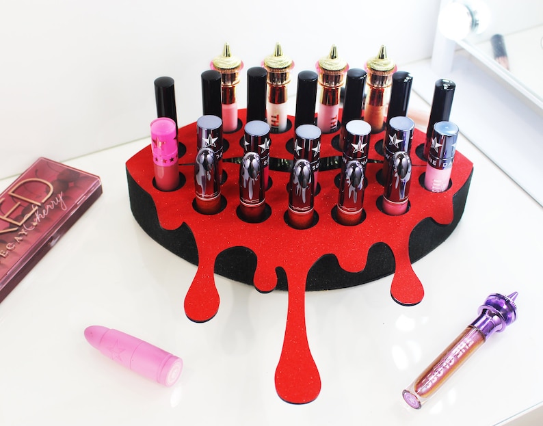 Lipstick Holder Makeup Organizer Makeup Holder Wall Mounted Etsy