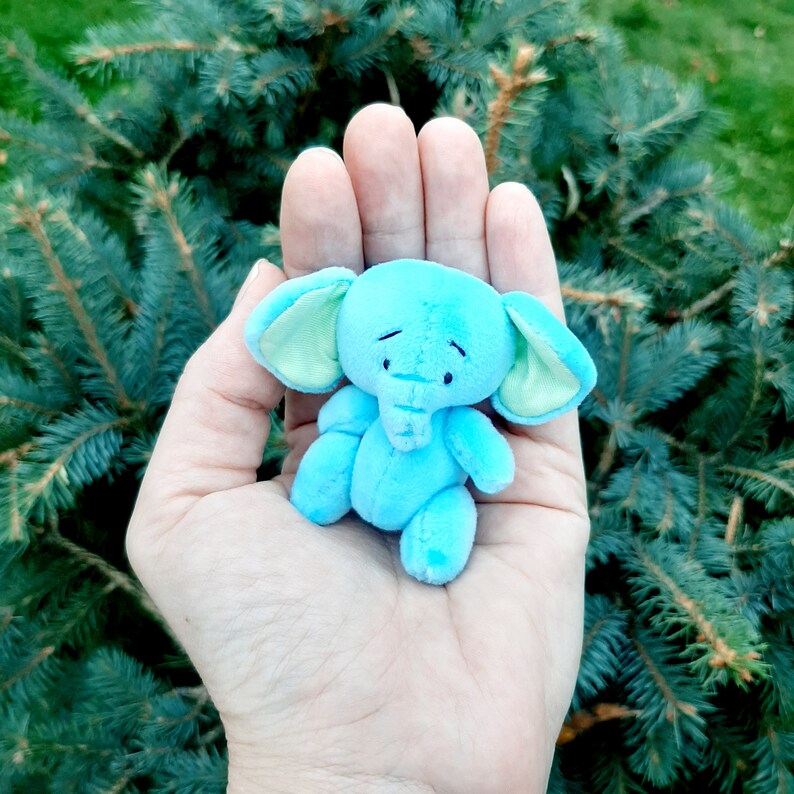 Handmade miniature toy elephant. Blythe toys. Lati yellow pet. Etsy