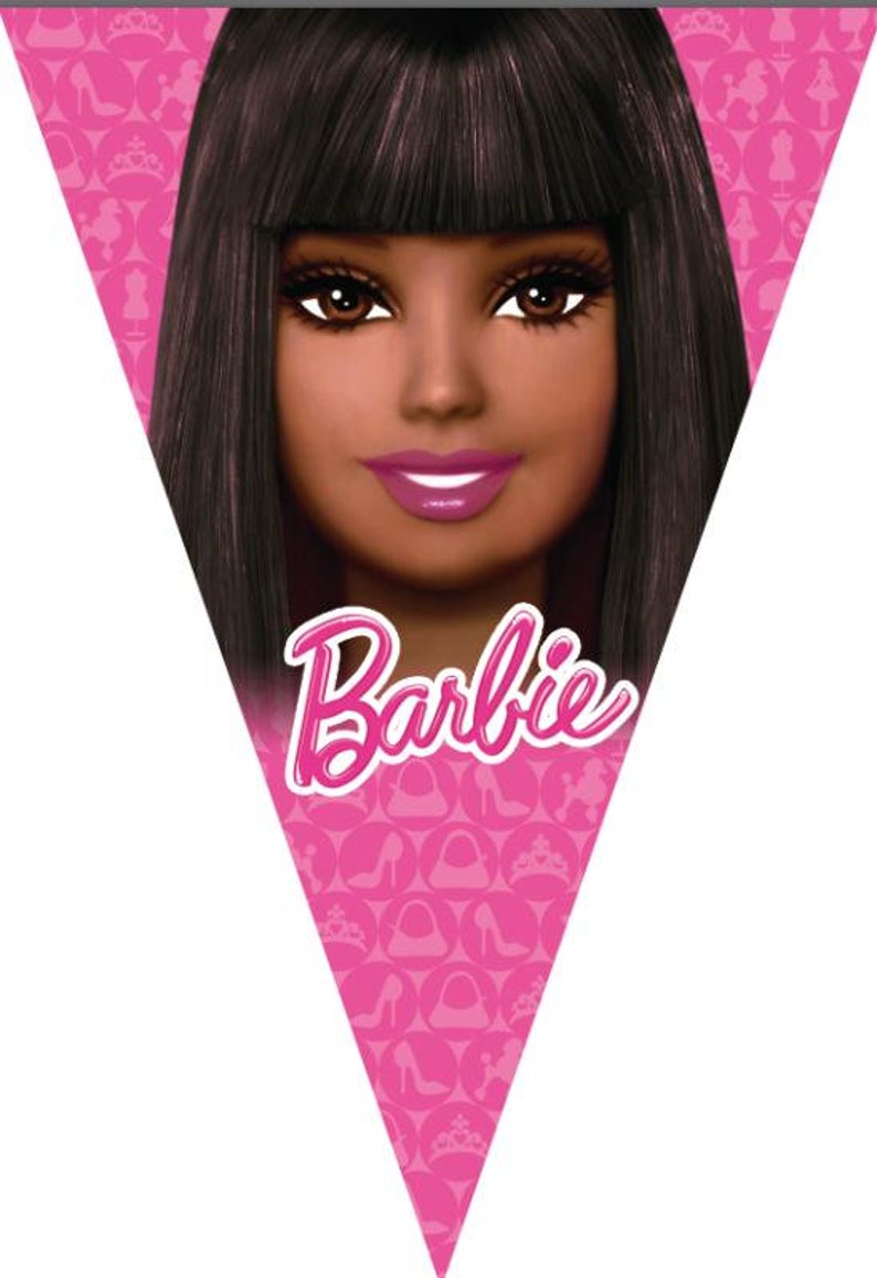 10pcs Black Barbie party supplies plates 10pcs Barbie cups Etsy