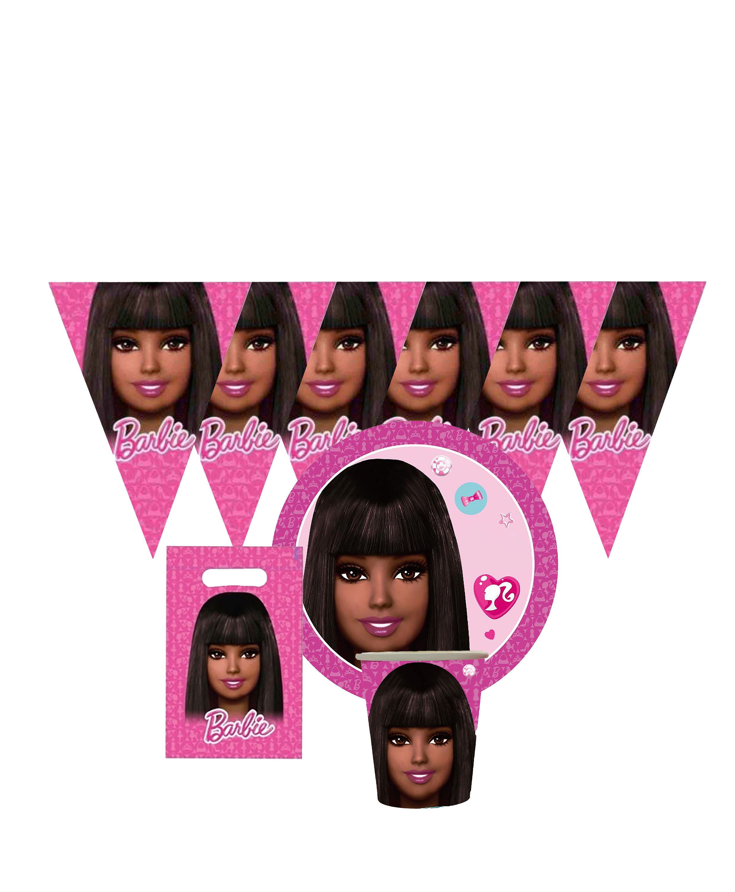 Black American doll barbie party supplies decorations Barbie | Etsy