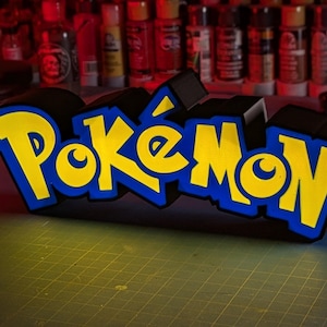 Pocket Monsters - LED Lightbox Sign - Hangable w/Dimmer option
