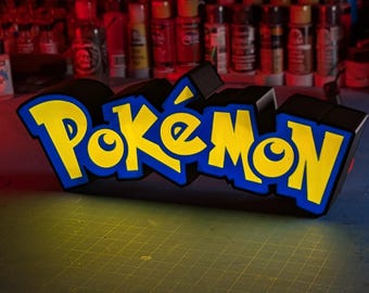 Pocket Monsters - LED Lightbox Sign - Hangable w/Dimmer option