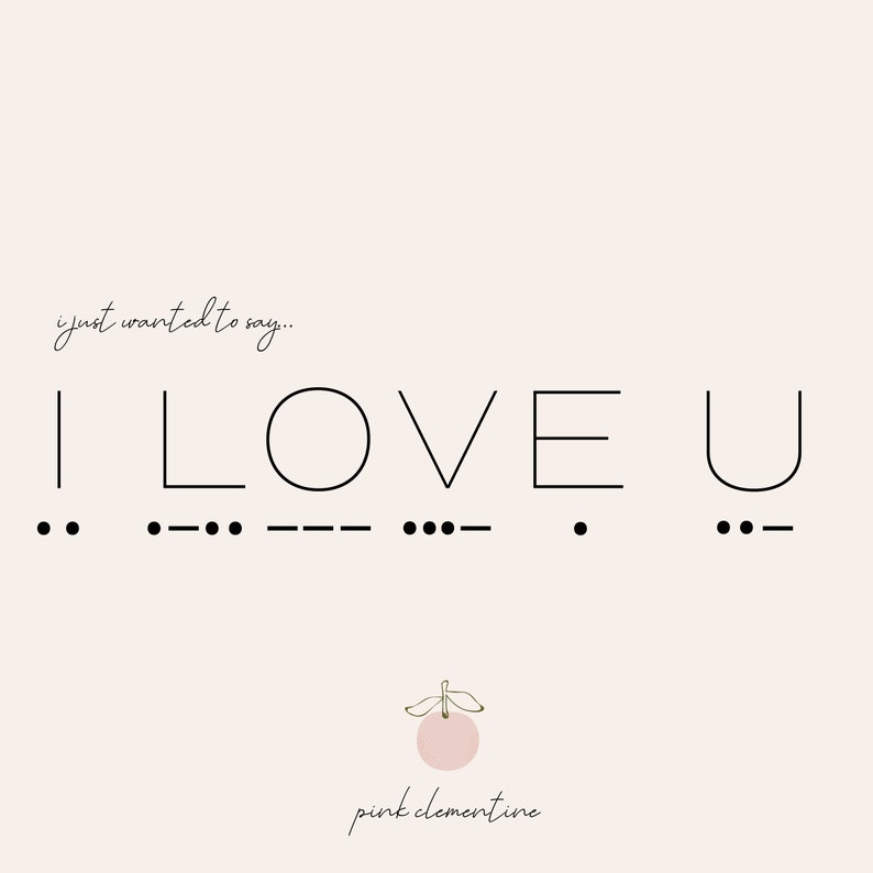 I LOVE U Morse Code Bracelet Dainty Beaded Bracelet Etsy