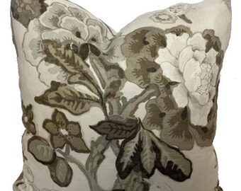 Schumacher Bermuda Blossoms Pillow Cover 18x18