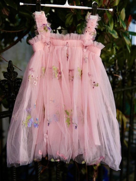 embroidered birthday dress Girls Birthday Embroidered Dress