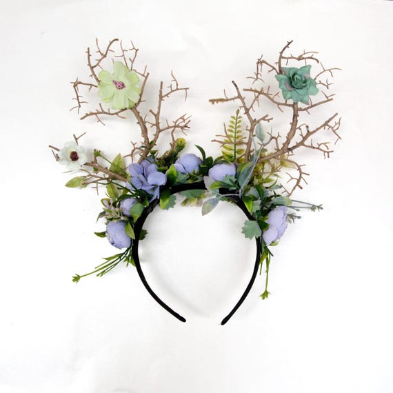 Woodland Antler Crown, Fairy Antler Headband, Forest Fairy  display picture 1