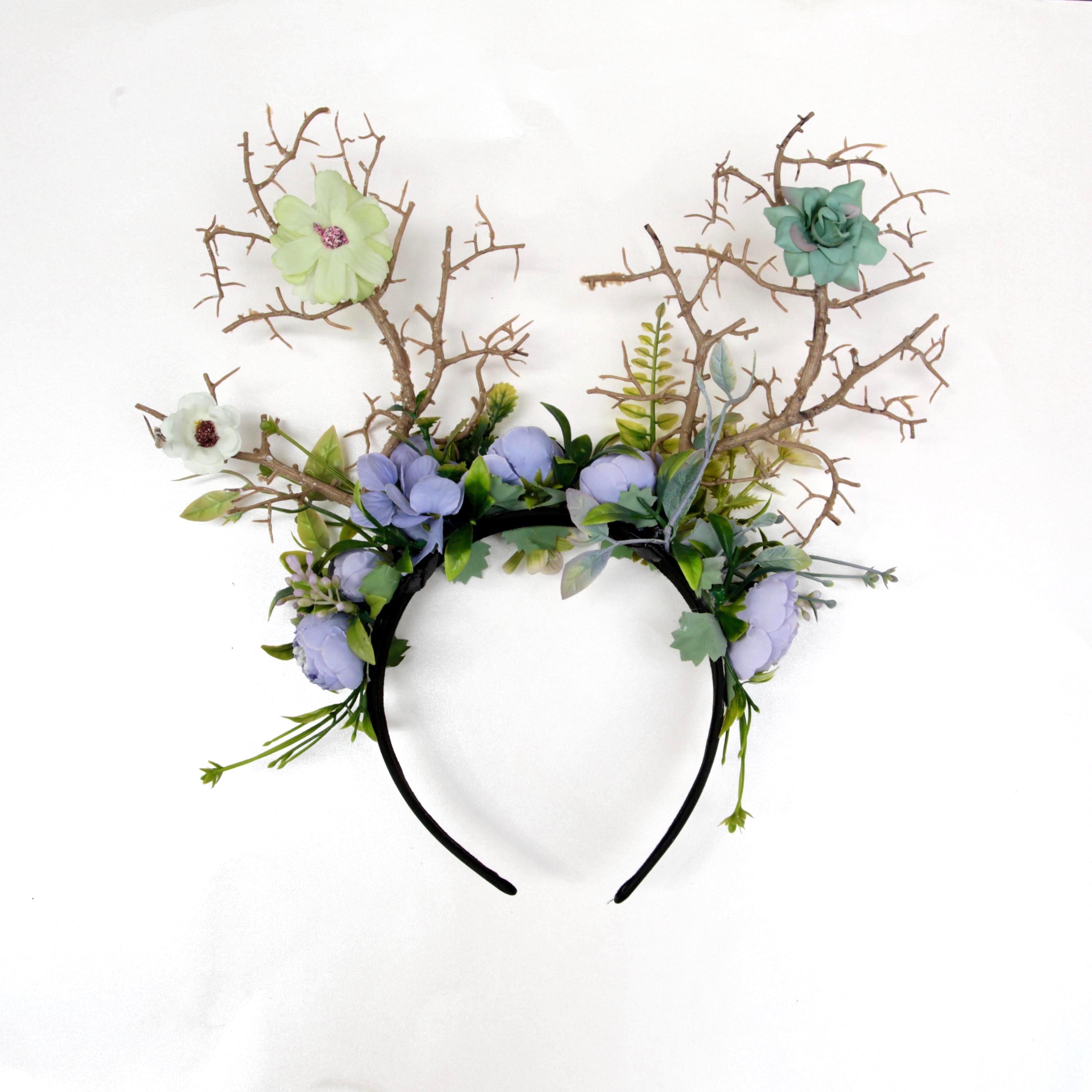 Woodland Antler Crown, Fairy Antler Headband, Forest Fairy  display picture 3