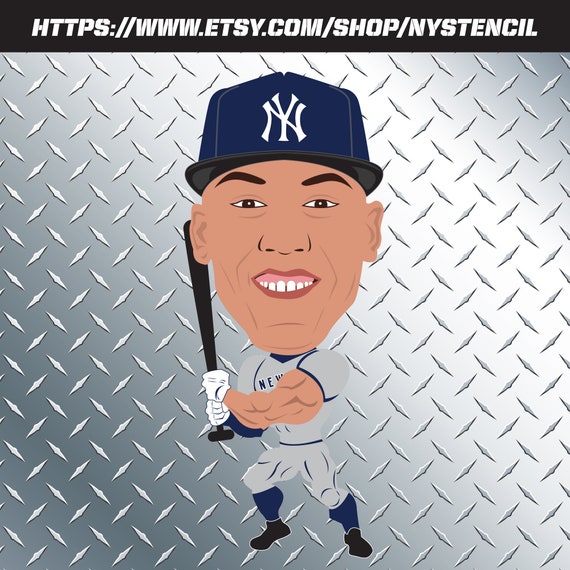 Aaron Judge Caricature SVG EPS Vector ClipArt