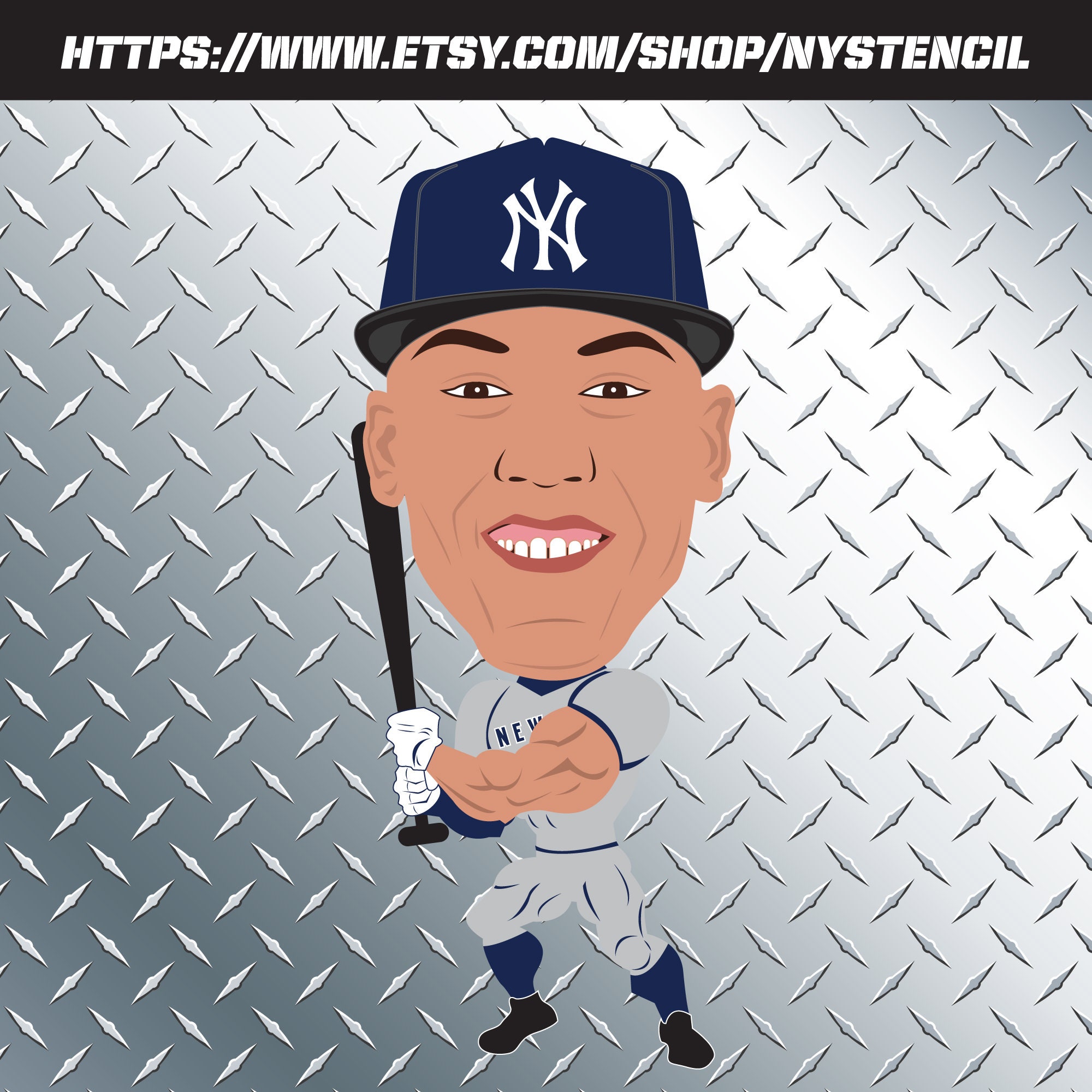 Aaron Judge Caricature SVG EPS Vector Clipart Etsy