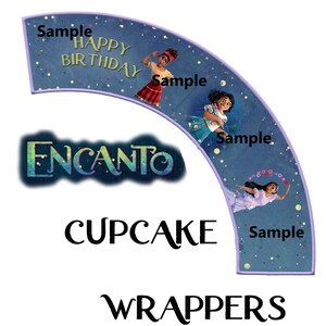 Envoltorios para cupcakes Encanto