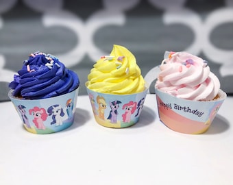 Mijn kleine pony cupcake wraps