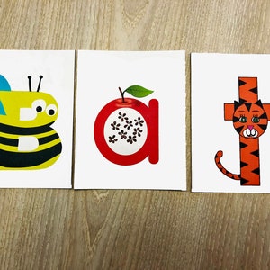 Alphabet Flashcards shipped or downloaded