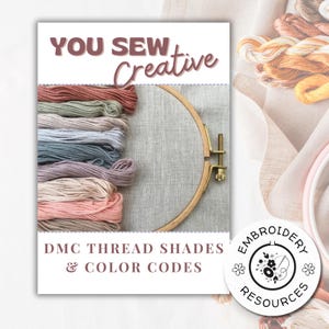 DMC Thread Shades & Color Codes - DMC Thread Color Chart PDF