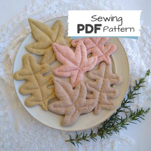 Fall Leaves Sewing Pattern: DIY Thanksgiving Decor (PDF Pattern)