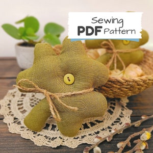 Patrón de costura de trébol: Adornos primitivos de San Patricio (Patrón en PDF)