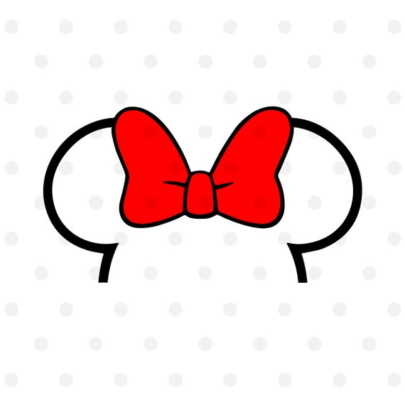Minnie Mouse Ears SVG Disney Svg Cut File for Cricut or | Etsy