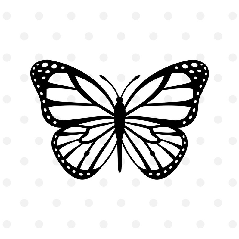 Download Butterfly SVG Cut File for Cricut or Silhouette Cameo PNG ...
