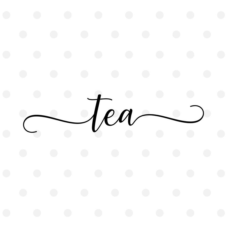 Download Tea SVG Cut File for Cricut or Silhouette PNG Clipart Dxf ...