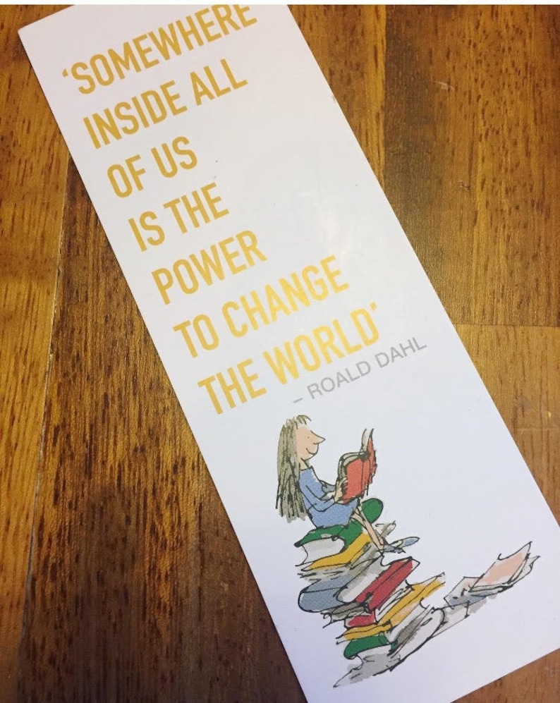 Roald Dahl Matilda Bookmark Etsy