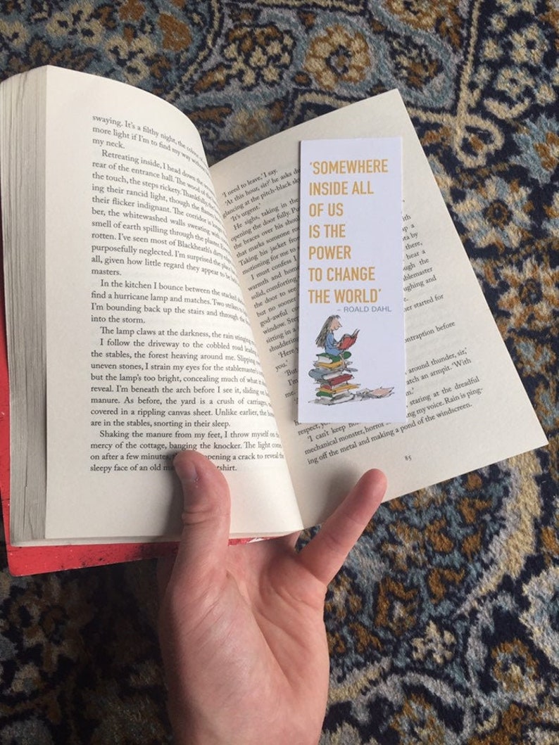 Roald Dahl Matilda Bookmark Etsy