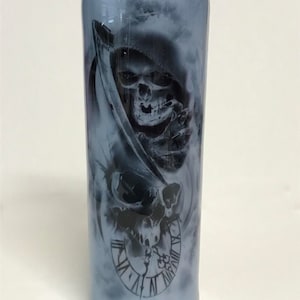 Reaper Glow in the dark Tumbler, skull tumbler, tattoo tumbler, custom