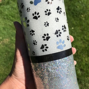 Paw Print Tumbler Made to order