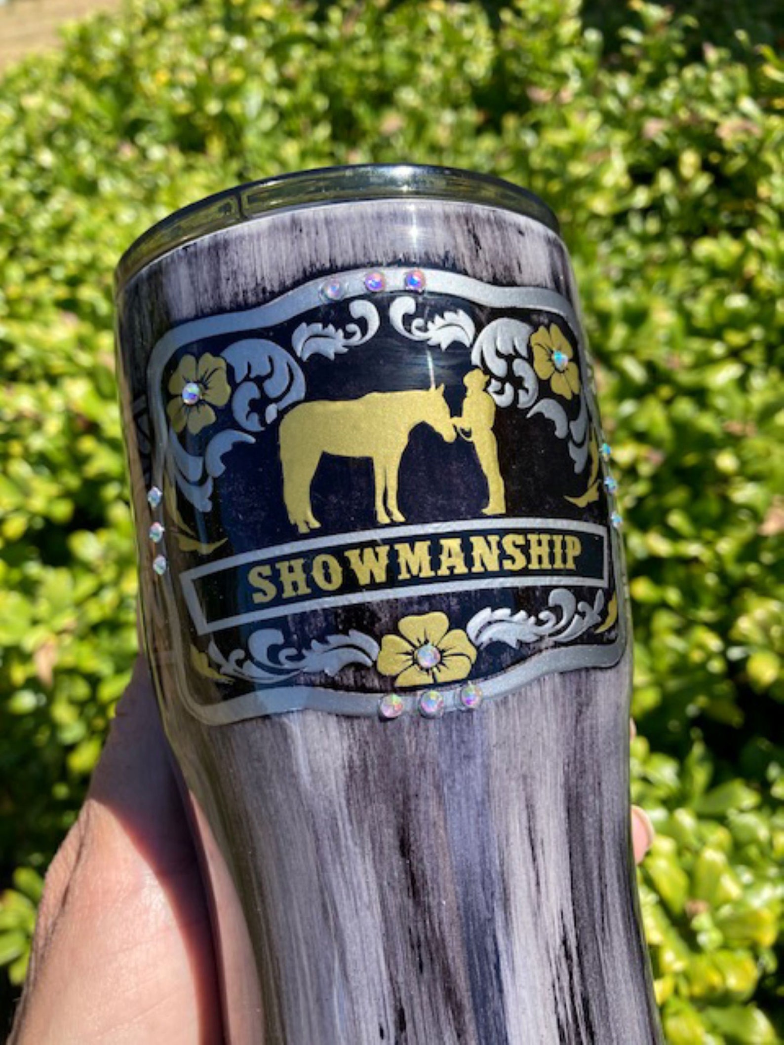 Horse Show Buckle Tumbler Western Tumbler Miniature Horse Etsy