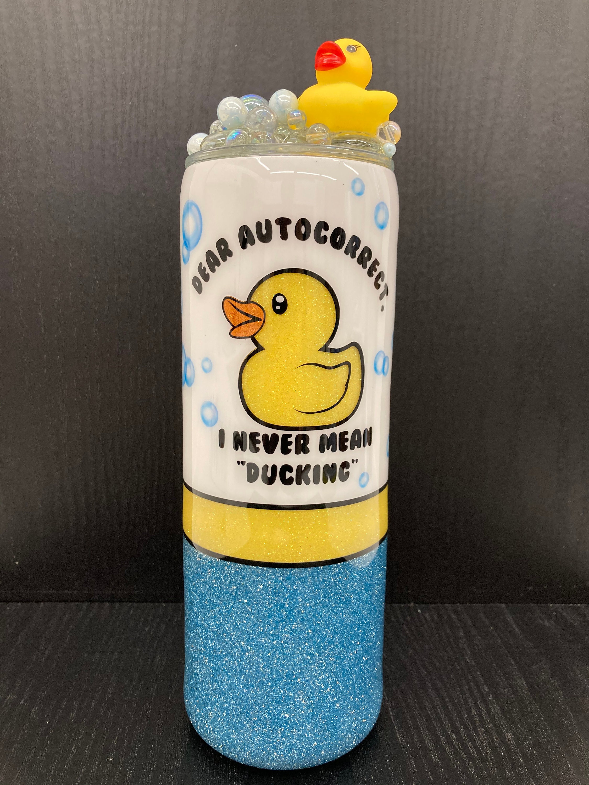 Duck Tumbler with 3d Bubble Topper, What the Duck Tumbler – Wild