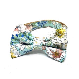 Flower Garden Dog Bow Tie - Removable Bow Tie for Dog Collar - Dog Accessory - Flower Bow Tie - Detachable - Spring/Summer Dog Bow Tie