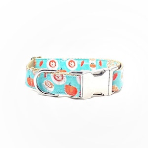 Collar para perro con especias de calabaza, collar para perro de otoño, herrajes de latón, collar para niña, collar para niño, collar para perro con calabaza de otoño, collar para perro bohemio, collar de otoño