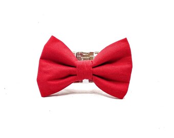 Noeud papillon chien rouge, noeud papillon amovible pour collier de chien, noeud papillon toutes saisons, collier de chien noeud papillon garçon, accessoire de noeud papillon chien, occasion spéciale chien