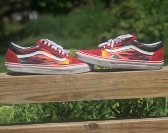 vans custom flame