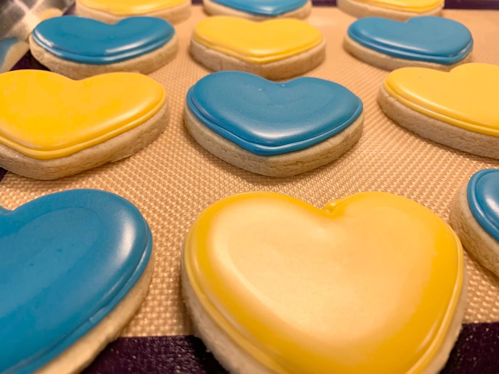 12 Plain Iced Sugar CookiesChoose Your Shape and Colors Etsy